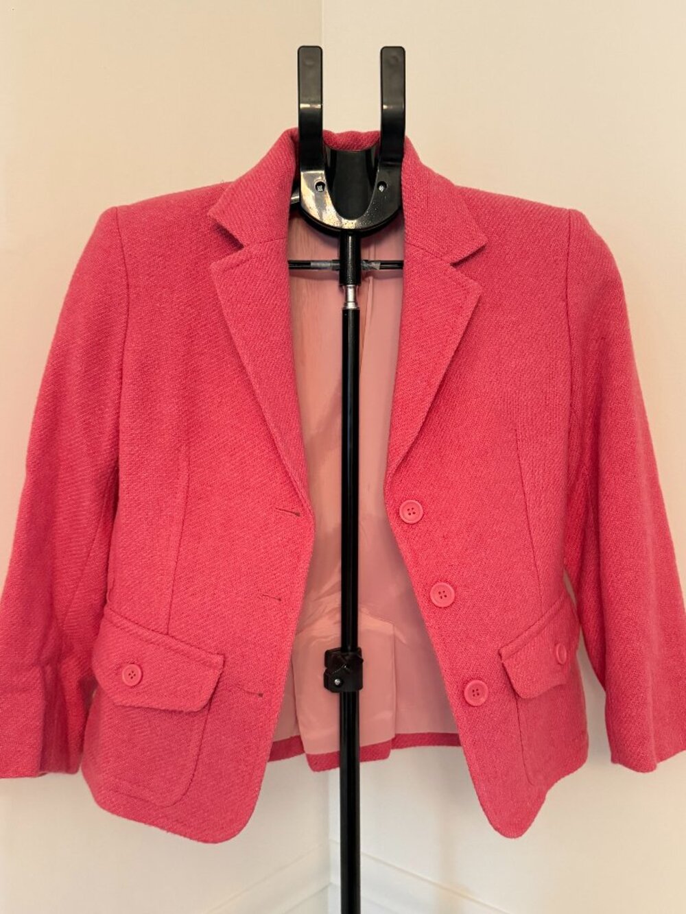 Express Design Studio Hot Pink Wool Blazer Size 4